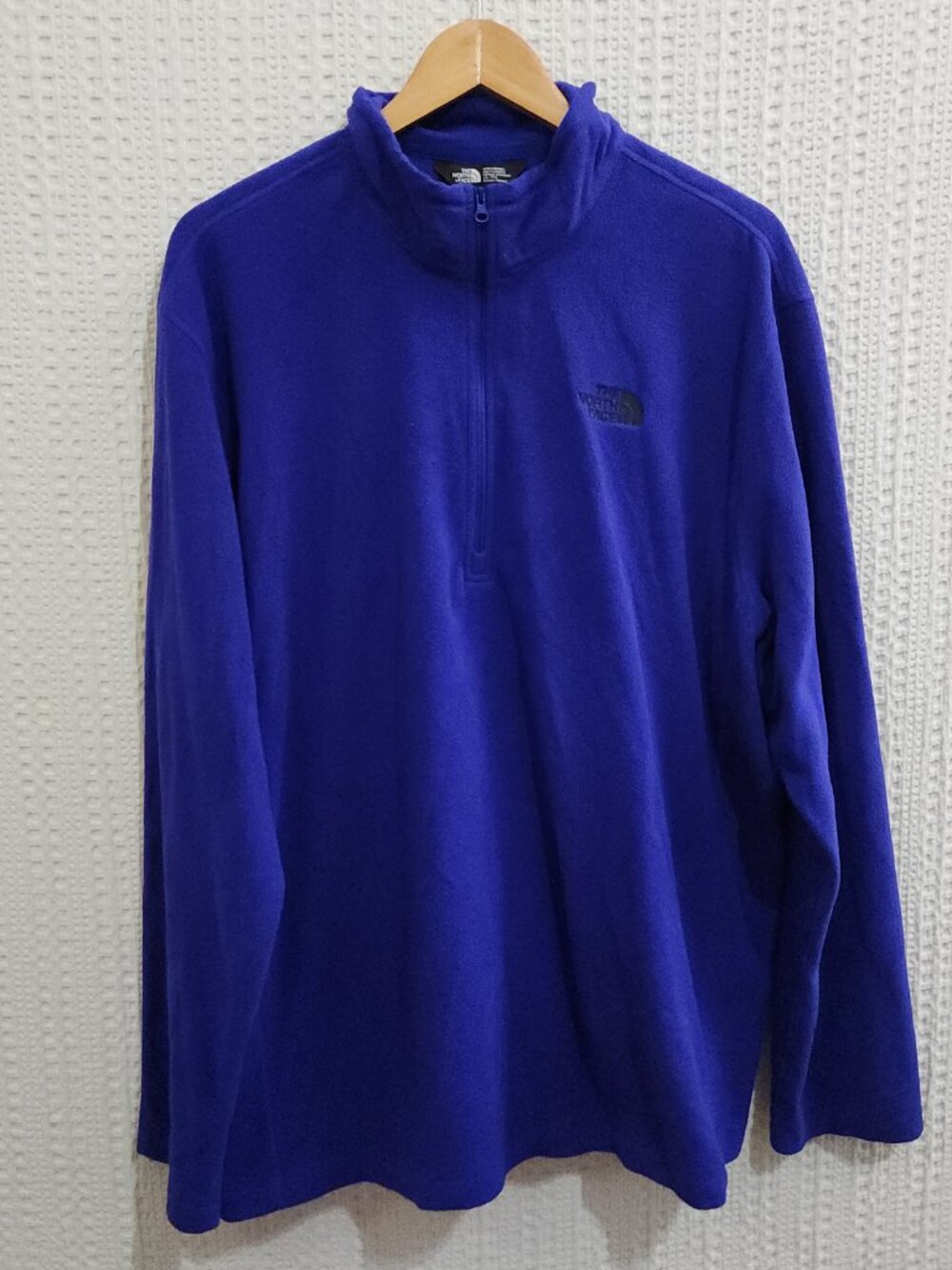 The North Face Men's Purple Fleece Quarter Zip Sweater Size XXL
